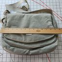 Baggallini  Travel Crossbody Khaki Water Resistant Multiple Pocket Zip Flap Purse Photo 11