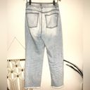 DL1961  jeans Jerry High Rise Vintage Straight Leg Raw Hem Light Wash denim Photo 3