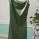 Windsor Sage green mini satin dress Photo 0