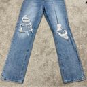 Vervet  The Alyssa 90’s Vintage Straight Denim Distressed High Rise Blue Jeans 26 Photo 4