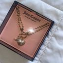 Juicy Couture NWT  Gold Puffy Heart Crown and “J” Charm Necklace 17” Photo 1