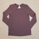 Lululemon NWOT  Timeless Twist Long Sleeve Antique Bark Sz 6 Photo 5