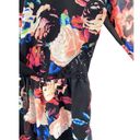 Xhilaration   Women's Black Floral Long Sleeve V-neck Dress size XXL NWT Romantic Photo 7