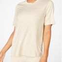 Fabletics  Blake Short Sleeve Long Length Tee in Tapioca Heather Size S Photo 0