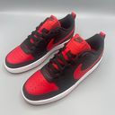 Nike Court Borough Low 2 Big Kids' Shoes/color Black/White/University Red Photo 2