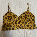 4S13NNA Cheetah Print Crop Top Photo 2