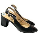 Unisa Slingback Faux Leather Block Heels Patent Leather Round Toe Size 8.5 NEW Photo 1