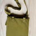 NWOT Canvas Messenger Bag Green Photo 4