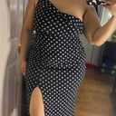 Pretty Little Thing black pot a dot dress Photo 0