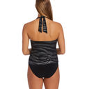 MiracleSuit  Magicsuit Shine On Nicole Black Silver Tankini Top Size 8 Photo 7