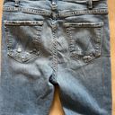 MOTHER The Hustler Ankle Fray Distress Raw Hem High Rise Jeans 27 Photo 11