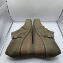 Dansko  Sheena taupe suede ruched round toe ankle bootie wedges 41 US 10.5-11 E2 Photo 7