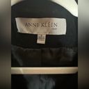 Anne Klein wool and cashmere blend black long pea coat single breasted size 8 Photo 7