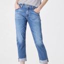 AG Adriano Goldschmied AG • The Ex-Boyfriend Slim jean AG-ED Denim slouchy cropped raw hem frayed Photo 3