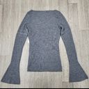 frame denim FRAME Women's Rugby Bell Sweater in Gris Multi Photo 2