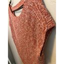 Pilcro  Anthropologie Light Orange Knit Sweater Short Sleeve Open Back Top XSP Photo 9