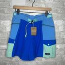 Patagonia  Women's Outdoor Everyday Shorts 4" NWT Size Small (Bayou Blue) #57456 Photo 0