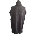 BCBGMAXAZRIA  Charcoal Grey Cowl Neck Sleeveless Sweater Vest Tunic size XS / S Photo 4