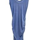 LA Made  Blue Tie Dye Ruched Sleeveless Dress Large Photo 1