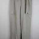 Lafayette 148  Pants Women 8 Paper Bag High Waist Belted Cargo Khaki Boho Preppy Photo 0