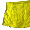 Lululemon  Women’s Pace Rival Mid Rise Pleated Serpentine Yellow Workout Skirt 10 Photo 4