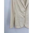 Loro Piana  Cream Cotton Silk Single Breasted Patch Pockets Blazer Jacket Size 42 Photo 1