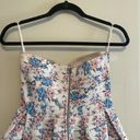 Sans Souci  Floral Bandage Strapless Party Dress Size Small Photo 4