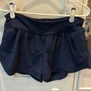 Lululemon Calm Tides Running Shorts Size 8 Navy Photo 0