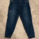 Spanx Distressed Ankle Skinny Jeans, Medium Wash Photo 2