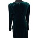 DKNY #308  Boat-Neck Velvet Mini Dress In Hunter Green NWT Photo 6