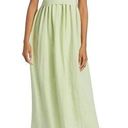 Vince  Sweet Grass Green Bow-Back Pleated Square Neck Midi Dress Medium NWT Photo 0