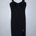 Laundry by Shelli Segal  Spaghetti Strap Midi Dress Semi Formal Black Size 8 Photo 8