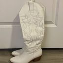 White Cowboy Boots Size 7 Photo 0