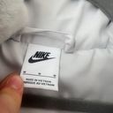 Nike Women’s Gray Swoosh Faux Fur Jacket Photo 5