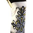 London Times  sleeveless shift dress yellow white and black geometric print size Photo 4