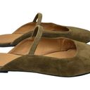 Madewell The Greta Ballet Flat Mule in Spiced Olive Suede Green Size 9.5 Photo 4