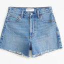 Abercrombie & Fitch High Rise Denim 90s Cut Off Shorts Photo 0