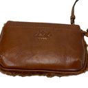 Patricia Nash  Piedmont Sherpa Tan Italian Leather Wristlet Photo 1