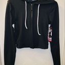 Boom Boom Jeans NWT  BBJ Medium Black 2-Piece Hooded Zip Up Sweatsuit Set Photo 1