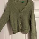 Dip Green Button up Sweater Size M Photo 0