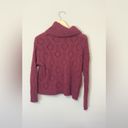 Loft Bobble Turtleneck Knit Burgundy Sweater Size Large NWT Photo 4