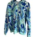 Hill House New!  The Allie Zip Up Ocean Kaleidoscope Fleece Photo 3