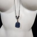 Petal NWT Edgy  Lapis & Charcoal Crystal Egypt Necklace Photo 1