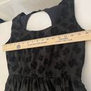 Jessica Simpson  Mini Dress Sz 4 Jet Black Sienne Fit & Flare Key Hole Back Lined Photo 7