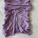 Blanc NWT  Clothing Strappy Cutout Bodycon Ruched MIDI Dress Size Small Lavender Photo 7