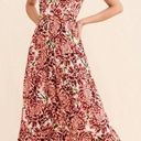 Agua Bendita  Cotton Blare Floral Maxi Dress S Photo 1