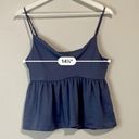 American Eagle  Outfitters Women's Blouse Tank Peplum Blue Size Small EUC Photo 5