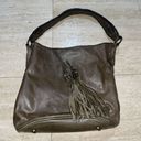 Patricia Nash  Bohemian Style Italian Leather Bucket  Handbag Brown Photo 0