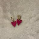 Heart Earrings Pink Photo 1