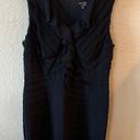 XScape Black Scalloped Sleeveless Dress Photo 0